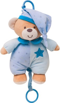 Pelúcia Ursinho Musical Estrelinha Azul Buba