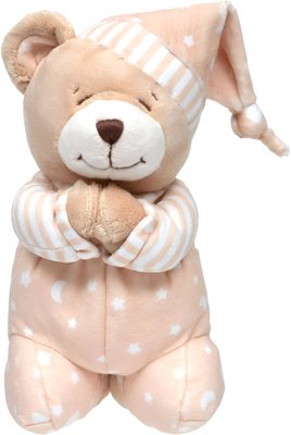 Pelúcia Ursinho Que Reza Bege 25cm Buba