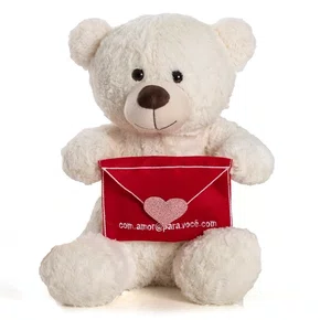 Urso de Pelúcia Com Cartinha 30cm Brumar