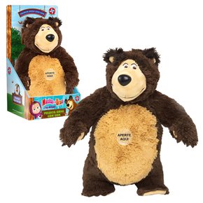 Pelúcia Urso Com Som Masha e o Urso Estrela