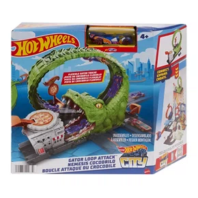 Pista Hot Wheels City Nemesis Ataque Crocodilo Pizza Mattel
