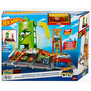 Pista Hot Wheels Posto De Combustível Super Recarga Mattel