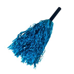 Pompom Metalizado Azul Turquesa C/1 Unidade Badulake