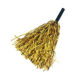 Pompom Metalizado Dourado C/1 Unidade Badulake