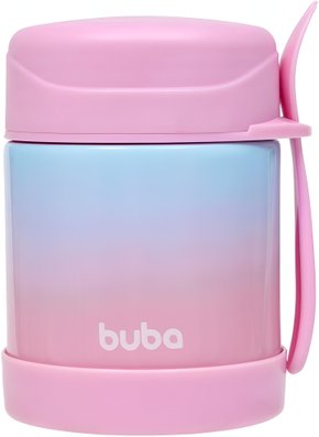 Pote Térmico C/Talher Buba Degradê Rosa