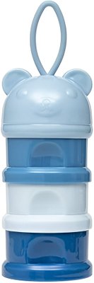 Potes Empilháveis Dosador Triplo Snack Azul Buba