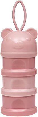 Potes Empilháveis Dosador Triplo Snack Rosa Buba