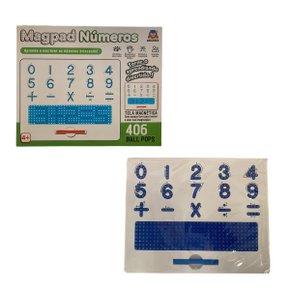 Prancheta Magpad Números Magnético Braskit