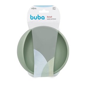 Pratinho Bowl em Silicone com Ventosa Verde Buba