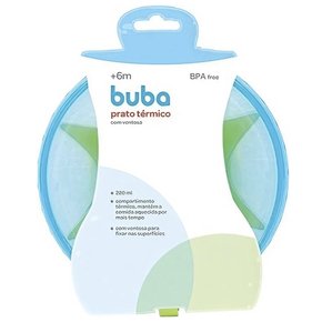 Pratinho Térmico com Ventosa Azul Buba