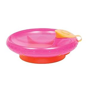 Pratinho Térmico com Ventosa Rosa Buba