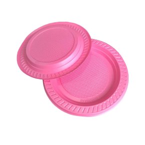 Prato Descartável Festinha 15cm Rosa Claro C/10 Copobras Prato Descartável Festinha 15cm Rosa Claro C/10 Copobras