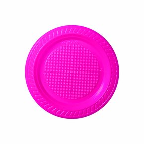 Prato Descartável Festinha 15cm Rosa Shocking C/10 Copobras Prato Descartável Festinha 15cm Rosa Shocking C/10 Copobras