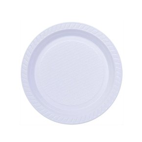 Prato Descartável Raso 21cm Branco C/10 Copobras Prato Descartável Raso 21cm Branco C/10 Copobras