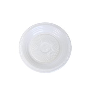 Prato Descartável Sobremesa Branco C/10 Unidades Forfest