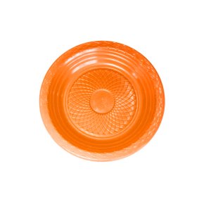 Prato Descartável Sobremesa Laranja C/10 Unidades Forfest