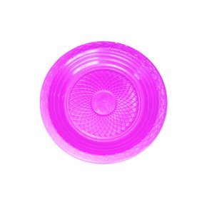 Prato Descartável Sobremesa Rosa Claro C/10 Unidades Forfest