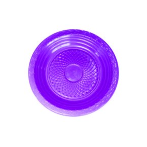 Prato Descartável Sobremesa Roxo C/10 Unidades Forfest