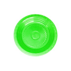 Prato Descartável Sobremesa Verde C/10 Unidades Forfest