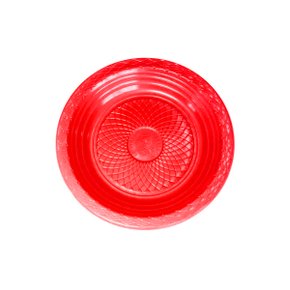 Prato Descartável Sobremesa Vermelho C/10 Unidades Forfest