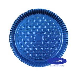 Prato Redondo Laminado Azul Número 7 Deskart