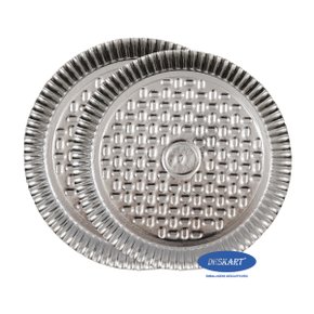 Prato Redondo Laminado Prata Número 6 Deskart