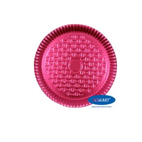 Prato Redondo Laminado Rosa Número 5 Deskart