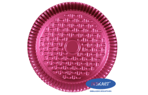 Prato Redondo Laminado Rosa Número 7 Deskart