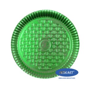 Prato Redondo Laminado Verde Número 7 Deskart