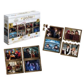 Quebra-Cabeça 4 Cenas Harry Potter 400 Peças Xalingo