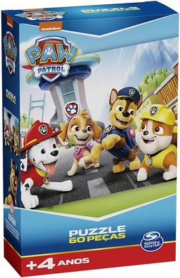 Quebra-cabeça 60 Peças Patrulha Canina Grow