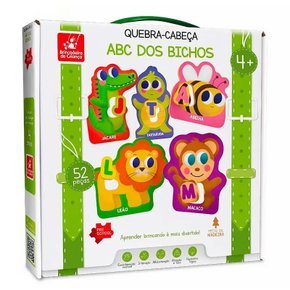 Quebra-Cabeça ABC dos Bichos Brincadeira De Criança