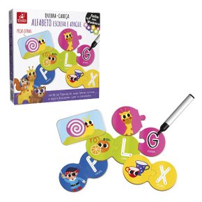 Quebra Cabeça Alfabeto Escreva e Apague Brincadeira de Criança