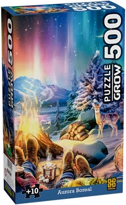 Quebra-Cabeça Aurora Boreal 500 Peças Grow