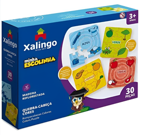 Quebra-Cabeça Cores Minha Escolinha Xalingo