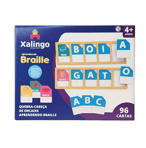 Quebra Cabeça De Encaixe Aprendendo Braille Xalingo