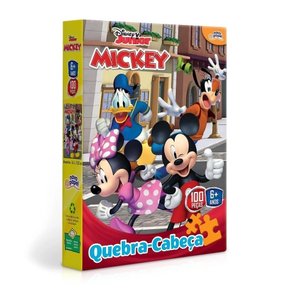 Quebra-Cabeça Disney Júnior Mickey 100 Peças Toyster Quebra-Cabeça Disney Júnior Mickey 100 Peças Toyster