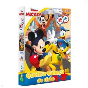 Quebra-Cabeça Disney Júnior 28 Peças Mickey Toyster Quebra-Cabeça Disney Júnior 28 Peças Mickey Toyster