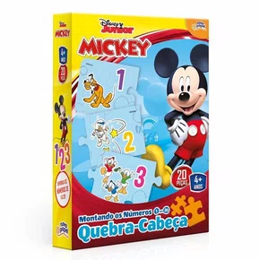 Quebra-Cabeça Disney Junior Montando os Números 20 Peças Toyster Quebra-Cabeça Disney Junior Montando os Números 20 Peças Toyster