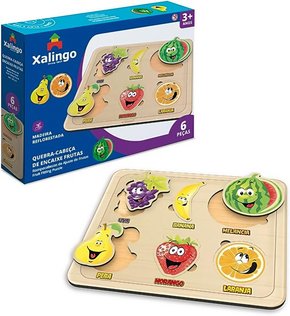 Quebra-Cabeça Encaixe Frutas Xalingo