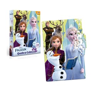 Quebra-Cabeça Frozen 100 Peças Toyster Quebra-Cabeça Frozen 100 Peças Toyster