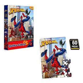 Quebra-Cabeça Homem Aranha 60 Peças Toyster Quebra-Cabeça Homem Aranha 60 Peças Toyster