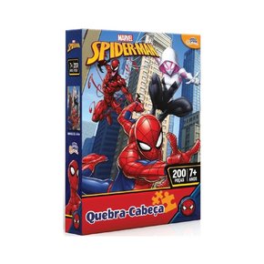 Quebra Cabeça Marvel Spider Man 200 Peças Toyster Quebra Cabeça Marvel Spider Man 200 Peças Toyster