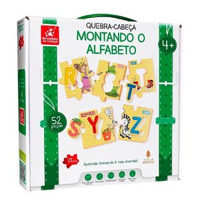 Quebra Cabeça Montando O Alfabeto Brincadeira De Criança