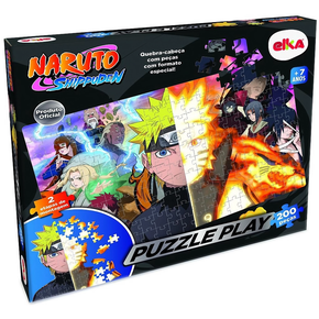 Quebra Cabeça Naruto Puzzle Play Com 200 Peças Elka