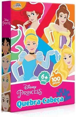 Quebra-Cabeça Princesas Disney 100 Peças Toyster Quebra-Cabeça Princesas Disney 100 Peças Toyster