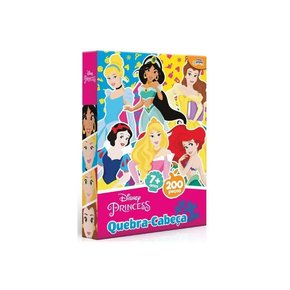 Quebra-Cabeça Princesas Disney 200 Peças Toyster Quebra-Cabeça Princesas Disney 200 Peças Toyster
