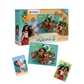 Quebra Cabeça Progressivo Moana 2 Com 3 Cenas Xalingo