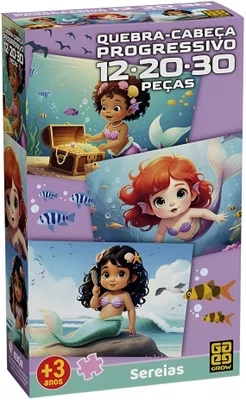 Quebra-Cabeça Progressivo Sereias Grow