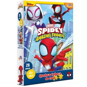 Quebra Cabeça Spidey Amazing Friends Marvel 28 Peças Toyster Quebra Cabeça Spidey Amazing Friends Marvel 28 Peças Toyster